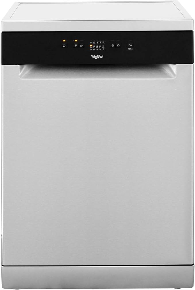 Whirlpool Freestanding Dishwasher, Wfe2B19XUK, Stainless Steel Switch On