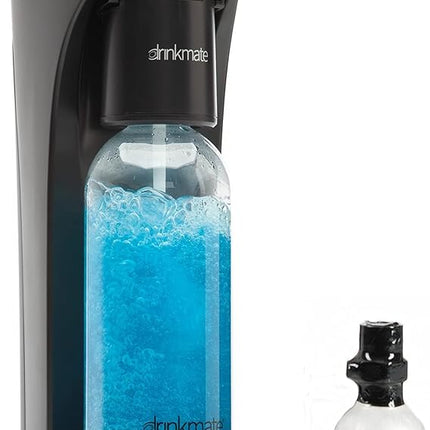 Drinkmate OmniFizz Sparkling Water and Soda Maker, Carbonates Any Drink ,Matte Black