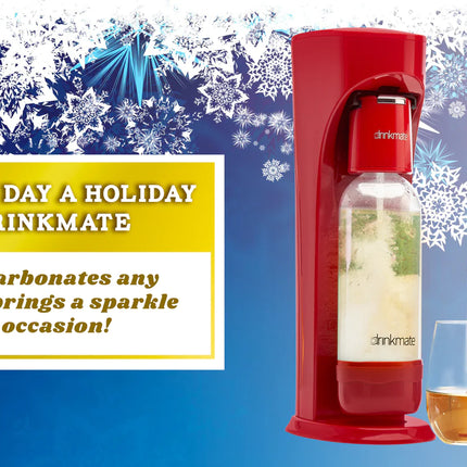 Drinkmate OmniFizz Sparkling Water and Soda Maker, Carbonates Any Drink ,Matte Black