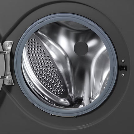 LG F2J3HYL6J Front Load Washing Machine, Black