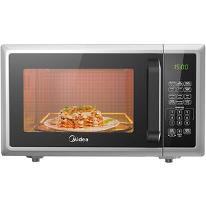 Midea Microwave 25L in Silver EM925A2GUSL - front view