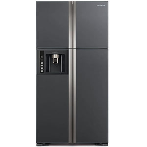 Hitachi Side by Side Refrigerator 720L in Black - front view