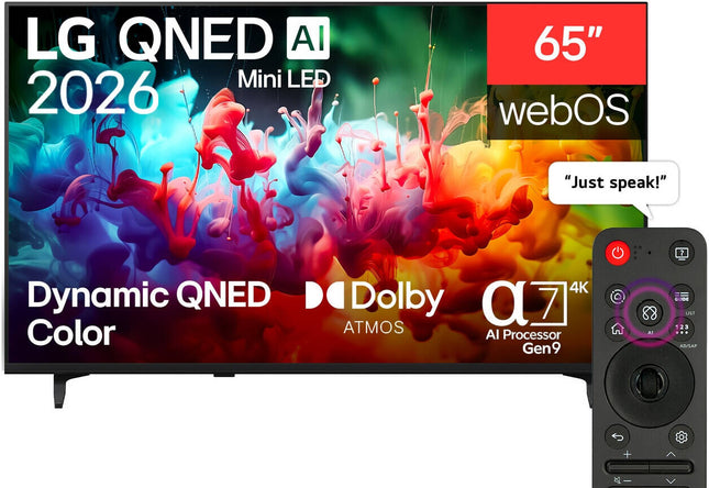 LG 65inch QNED72 Mini LED 4K AI Smart Television (2026 Model) – 65QNED72B6T
