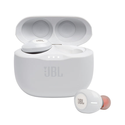 JBL T125TWS True Wireless Earbuds, White