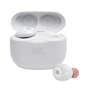 JBL T125TWS True Wireless Earbuds, White