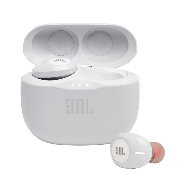 JBL T125TWS True Wireless Earbuds, White