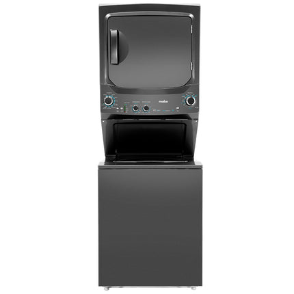 Mabe 24kg Electric Laundry Center, Stacked Washer & Dryer, Diamond Gray, MCLI2440EEDG0