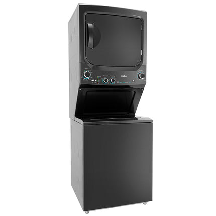 Mabe 24kg Electric Laundry Center, Stacked Washer & Dryer, Diamond Gray, MCLI2440EEDG0 - view 2