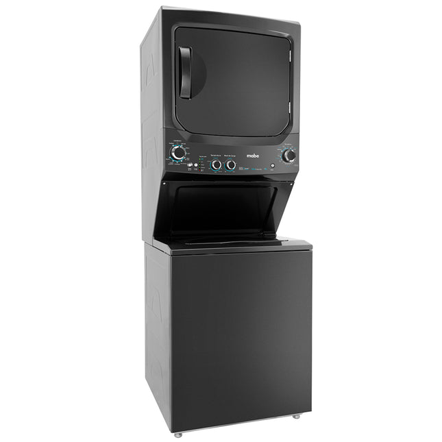 Mabe 24kg Electric Laundry Center, Stacked Washer & Dryer, Diamond Gray, MCLI2440EEDG0 - view 2