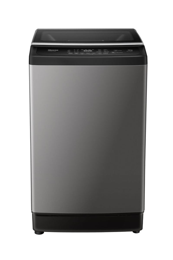 Top Load Washer 14KG, Titanium color, Smart Wash, Steel Body, 3D LED Display