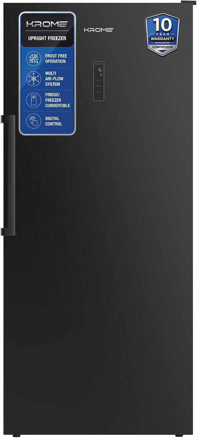 Krome 530L Frost Free Upright Freezer KR-UF530IH Dark Inox,...