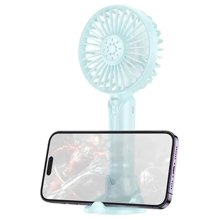 HOCO DF07 Mini Handheld Fan – Blue