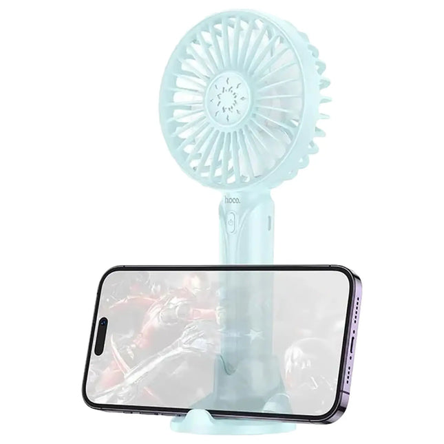 Hoco Mini Handheld Fan, Blue, DF07