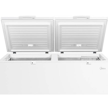 Midea 690L Double Door Chest Freezer with Lock, White, MDRC698FZE01AE - view 3