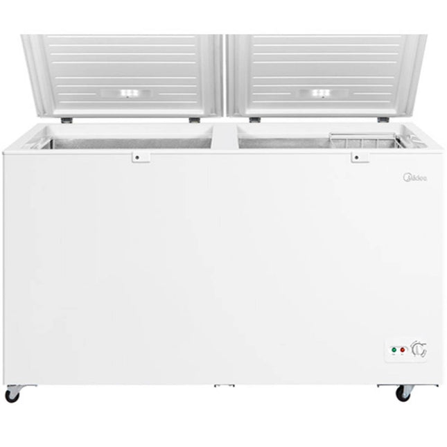 Midea 690L Double Door Chest Freezer with Lock, White, MDRC698FZE01AE - view 2
