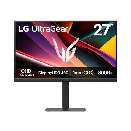 LG 27″ UltraGear™ G6 QHD Gaming Monitor, 300Hz, 1ms (GtG), HDR 400, G-SYNC – 27G640A-B
