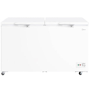 Midea 690L Double Door Chest Freezer with Lock, White, MDRC698FZE01AE