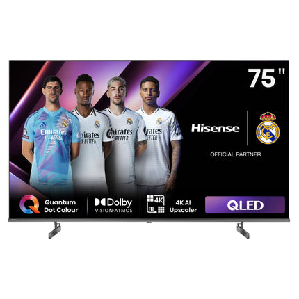 Hisense 75-inch Q6N Series QLED 4K VIDAA Smart TV with AI Adaptive Depth, Dolby Vision Atmos, Game Mode Plus – 75Q6N