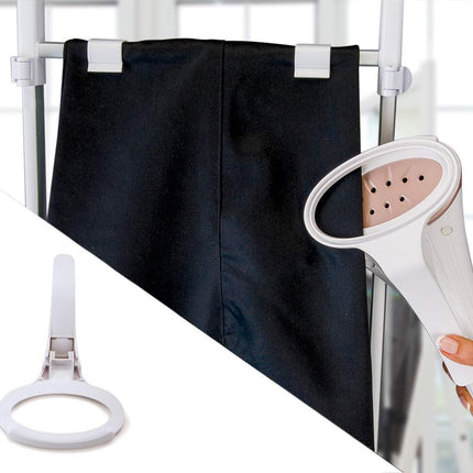 Digital Garment Steamer with Ironing Board, 6 Adjustable Steam Levels, 2.0L Detachable Water Tank, Quick Heat-Up, Anti-Kink Tube, Include Accessories, 2 L 2000 W GSTD2050-B5 White/Gold
