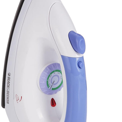 Black+Decker F150 1000W Dry Iron W/ Sprayer and None Stick Sole Plate