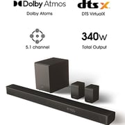 Hisense AX5100G Sound Bar 5.1ch With Wireless Subwoofer & Rear Speakers