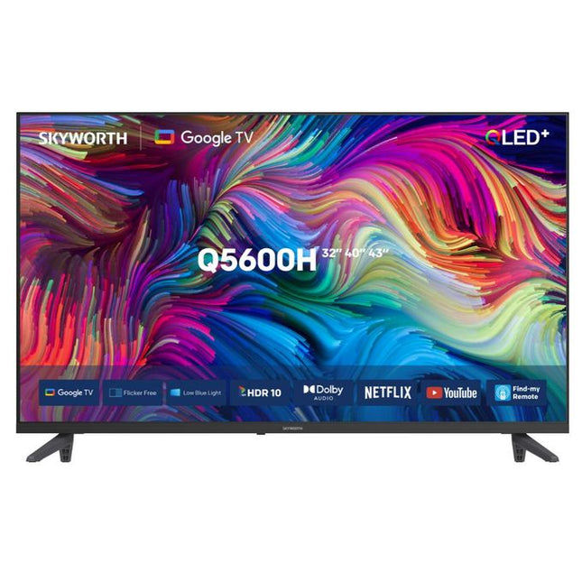 Skyworth, 43 inch, QLED 2K Google TV, Black