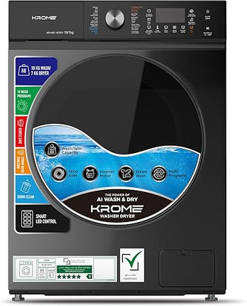 Krome Kr-WD128STI Washer Dryer 12/8 Inv