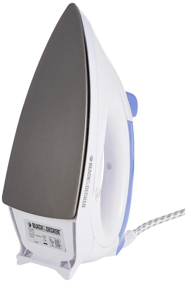 بلاك & ديكر مكواة جافة 1000 واط , F150-B5 مع طبقة مانعة للالتصاق