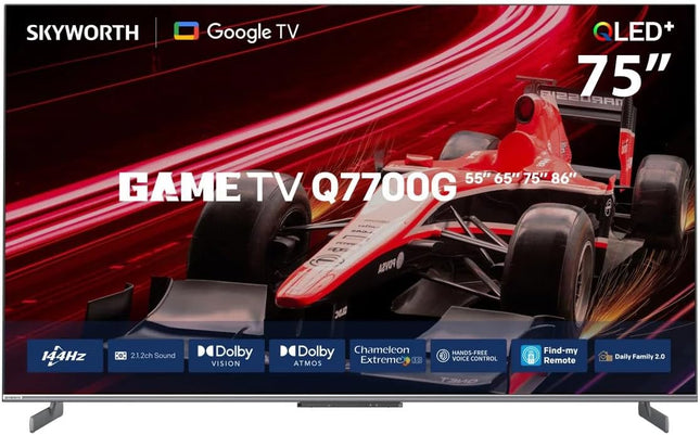 Skyworth 75inch 4K QLED Google Television (2025 Model) – 75Q7700G