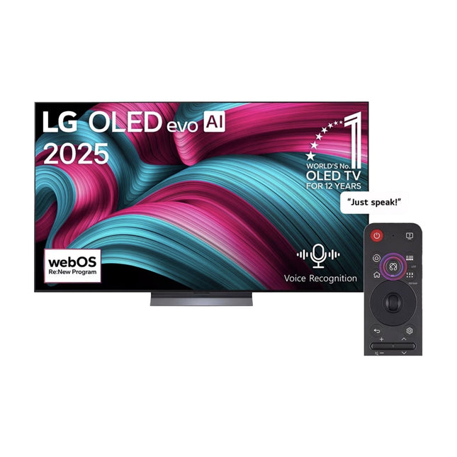 LG 83 Inch OLED evo AI C5 4K 144Hz Smart TV with AI Magic Remote Dolby webOS25 – OLED83C56LA 2025