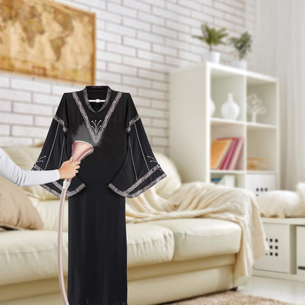 Digital Garment Steamer with Ironing Board, 6 Adjustable Steam Levels, 2.0L Detachable Water Tank, Quick Heat-Up, Anti-Kink Tube, Include Accessories, 2 L 2000 W GSTD2050-B5 White/Gold