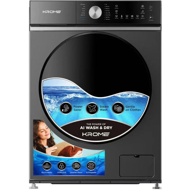 Krome Front Load Washer & Dryer 10 kg / 7 kg – KR-WD107STI