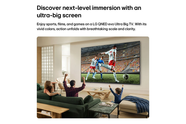 LG 85" QNED evo AI Mini LED 4K Smart TV QNED84 (2026 Model), 85QNED84B6T - view 2