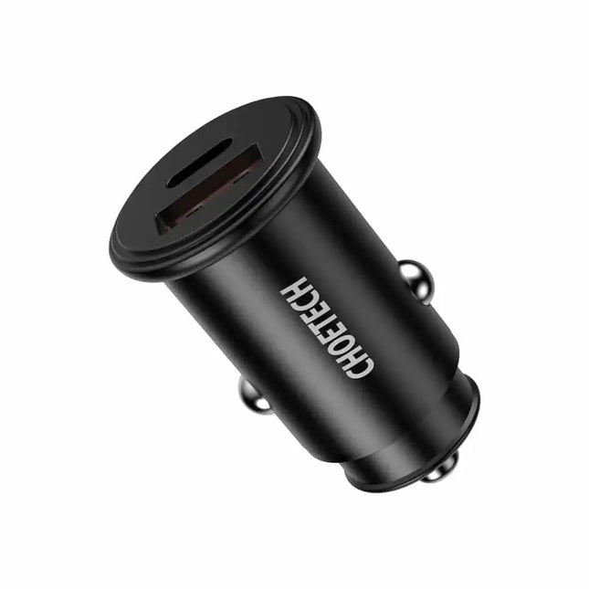 Choetech PD3.0 30W Fast Car Charger, Black, TC0006