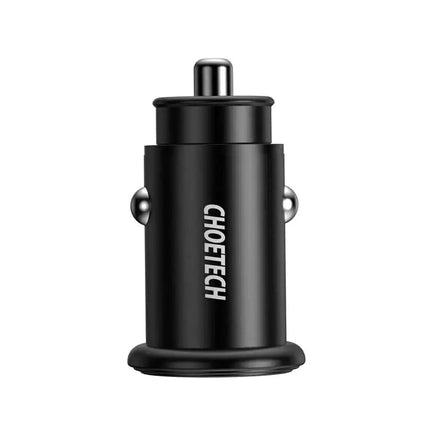 Choetech PD3.0 30W Fast Car Charger, Black, TC0006