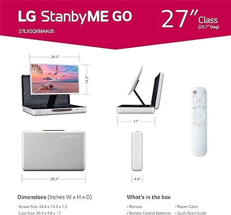 LG StanbyME Go- 27inch Smart Screen