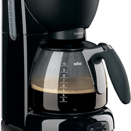 Braun KF560 Cafe House Pure Aroma Coffee Maker, 1100 Watt - Black