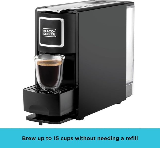 Black+Decker Capsule Coffee Machine 20 Bar, 1140W, CCM100 - view 2