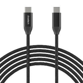 choetech Cable & Adapter 240W in Black - front view