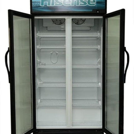 Hisense Showcase Chiller 990 Liter Double Doors Black Model FL99WC