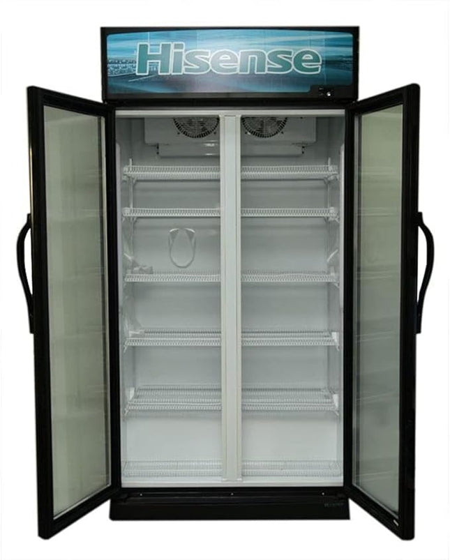 Hisense Showcase Chiller 990 Liter Double Doors Black Model FL99WC