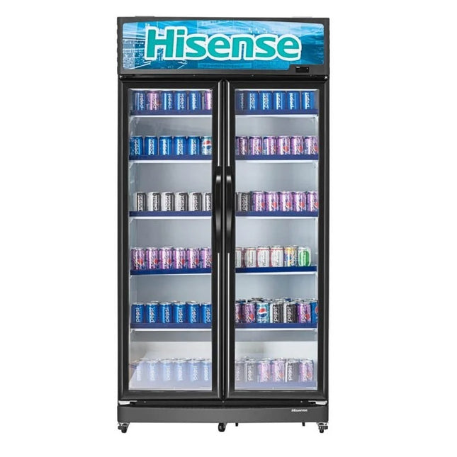 Hisense Showcase Chiller 990 Liter Double Doors Black Model FL99WC
