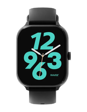 Ravoz Smartwatch in Black - front view