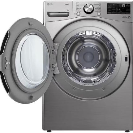 LG Front Load Dryer, 18 kg, Stainless Silver, RH18U8EVCW