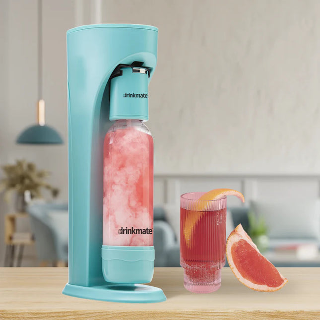 DrinkMate Sparkling Water & Soda Maker, Arctic Blue