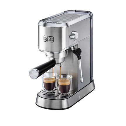 Black+Decker Espresso Coffee Machine 15 Bar, 1450W with Milk Frother, ECM150 - view 2
