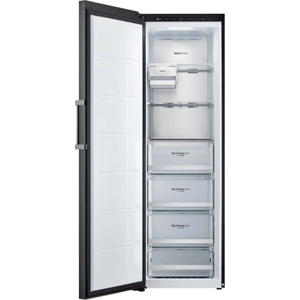 LG Upright Freezer, 384L Capacity, Inverter Compressor, Multi Air Flow, Beige Glass Finish, LOB454FGQM