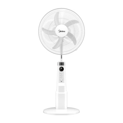 Midea 16" Rechargeable Stand Fan, 9 Speeds, White, FS45-23MRD