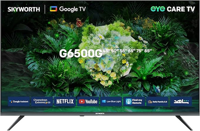Skyworth 60 Inches UHD Smart Google TV, 60G6500G