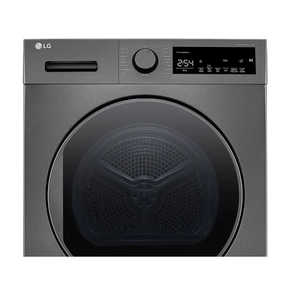 LG Heat Pump Dryer, 8kg, Dark Silver RH80T2SP7RM
